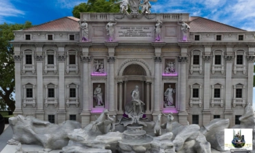 Trevi Fountain miniature model