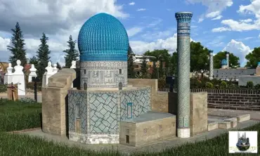 Gur Emir minyatür maketi – MiniatureArt fotoğraf 2