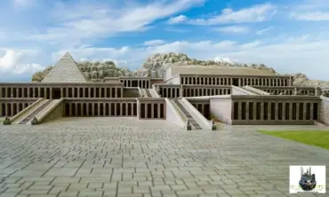 Hatshepsut Tapınağı minyatür maketi – MiniatureArt fotoğraf 1