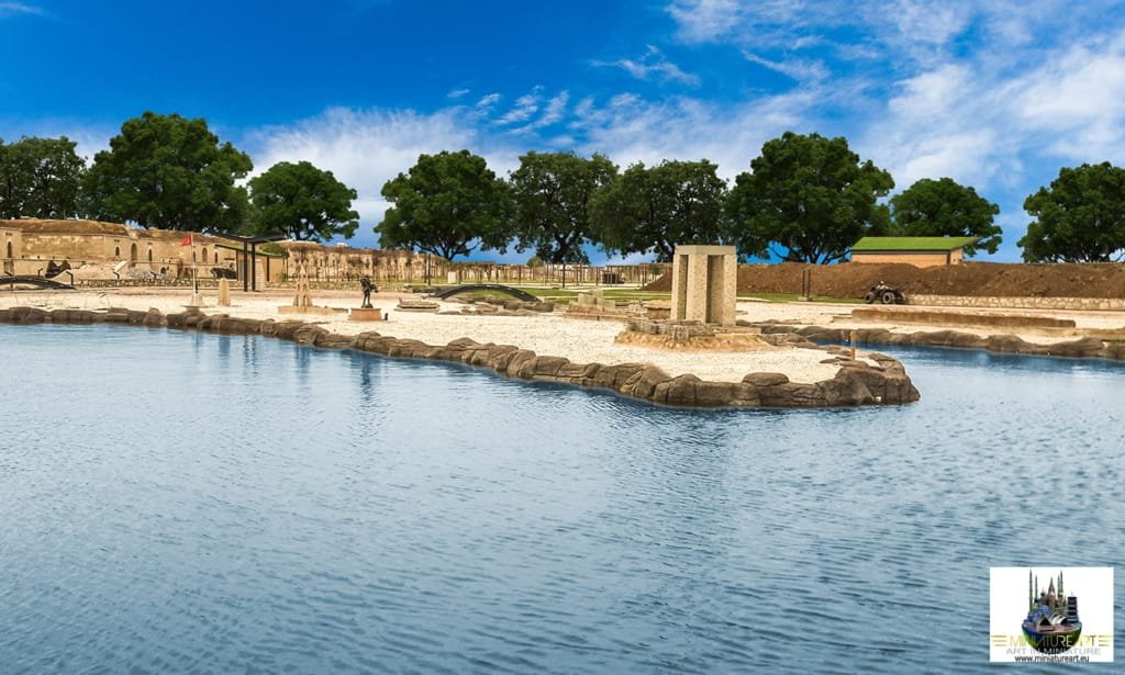 Hamidiye Tabyası'nda Çanakkale Boğazı topoğrafik minyatür parkı