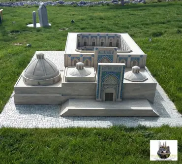 Emir Alim Han Medresesi minyatür maketi – MiniatureArt fotoğraf 2