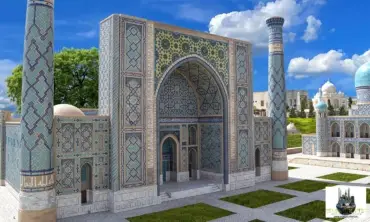Ulug Bey Medresesi minyatür maketi – MiniatureArt fotoğraf 4