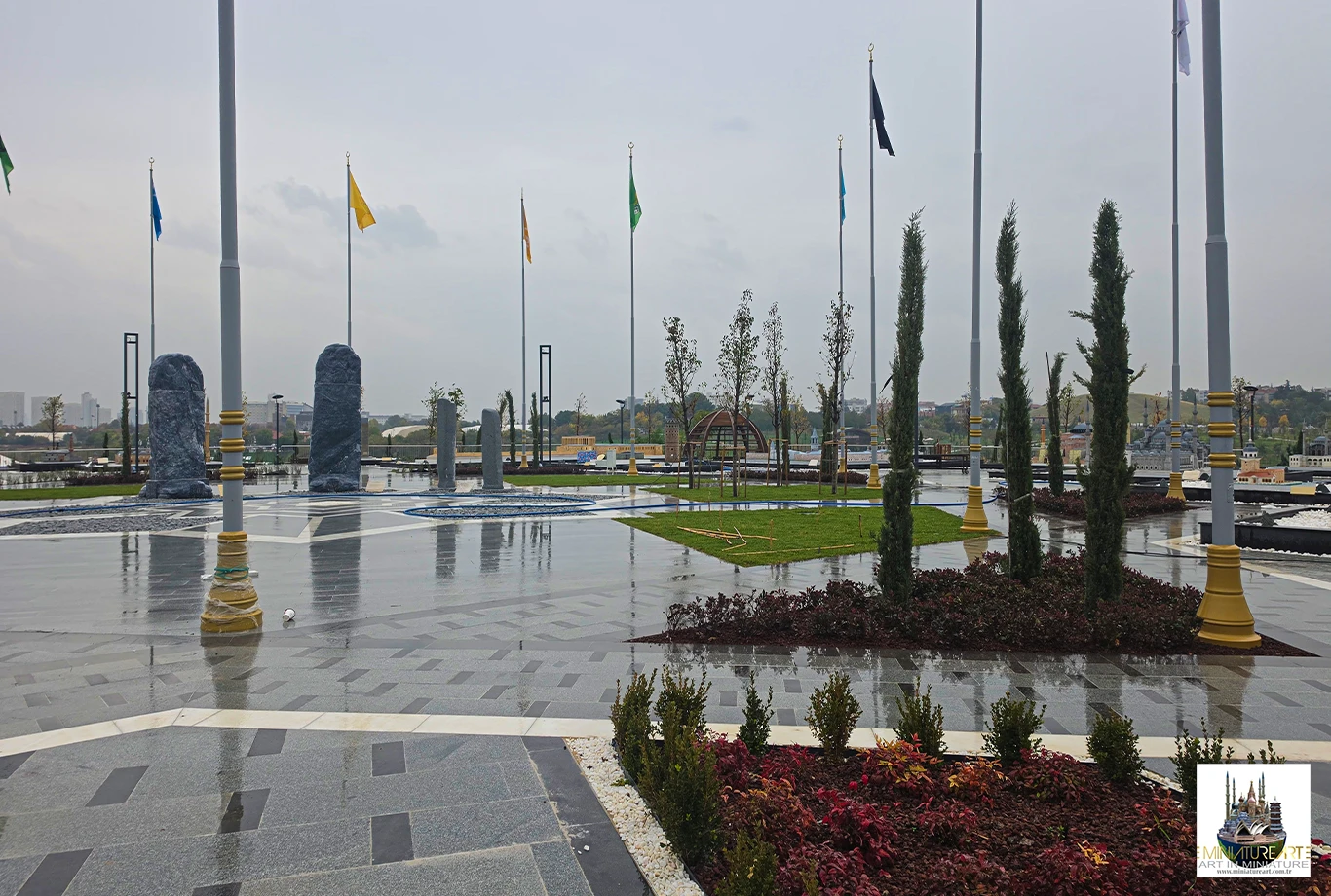 Sergi alanı ve yürüyüş yolu – Beştepe Millet Bahçesi minyatür sergisi