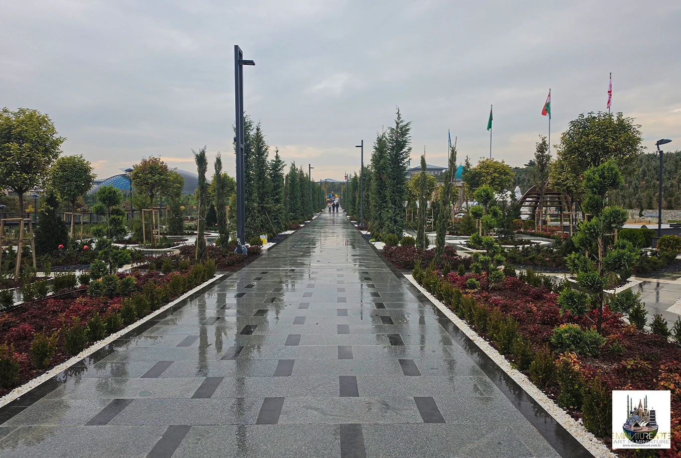 Yürüyüş aksı ve maketler – Beştepe Millet Bahçesi minyatür sergisi